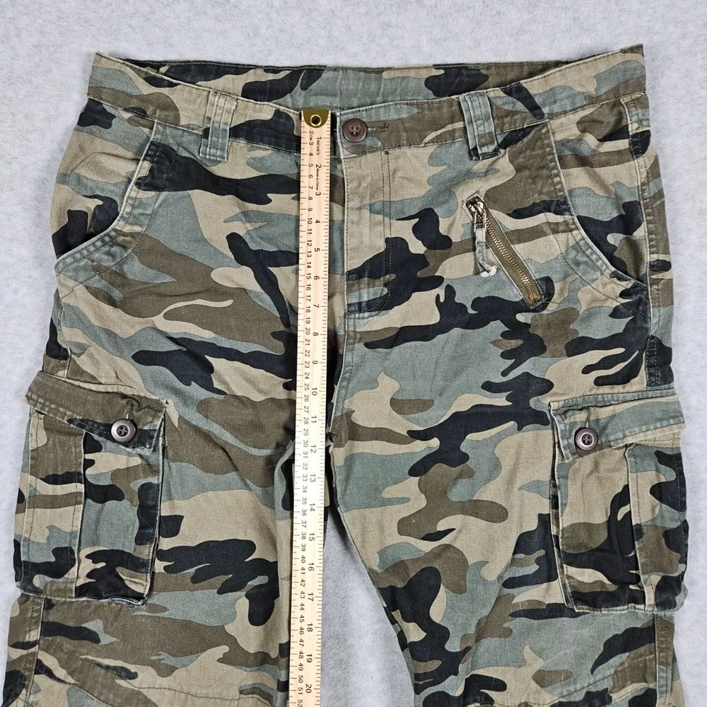 Mustway Men's 36 Green Camo Cargo Pants Tactical Military Utility Paratrooper